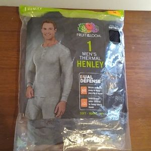 Men's thermal henley